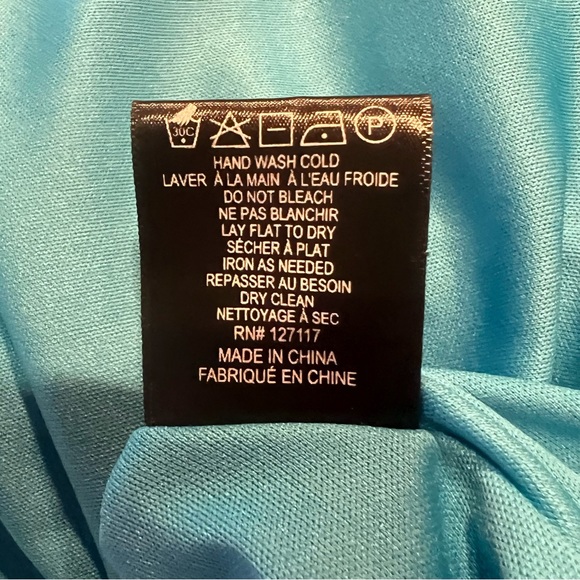 Belle Badgley Mischka Sz 2 Dress Blue Green A Line Flare Starry Night Art Wear - Picture 10 of 12